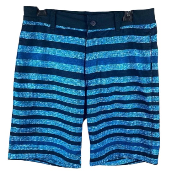 The North Face Swim Trunks Men’s 34 Blue Stripes Stretch Board Shorts          T - Picture 1 of 16